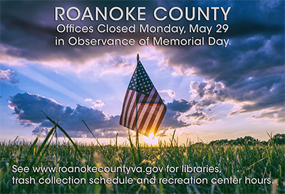 Offices Closed May 29 Memorial Day